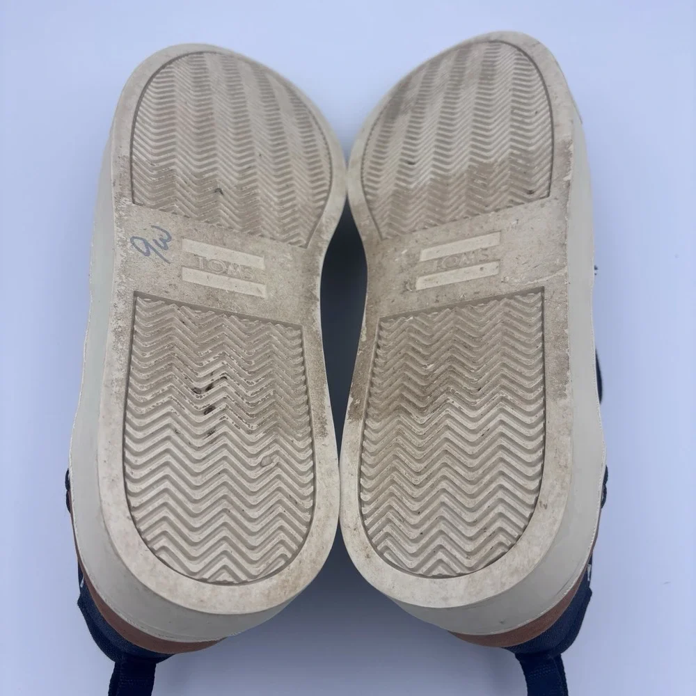 TOMS Travel Lite 2.0 Slip-on Sneaker MenNavy Canvas Casual EUCs Sz 11